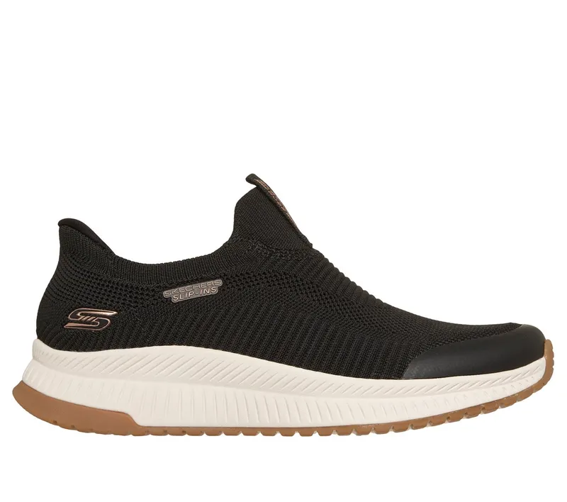 Skechers Slip-ins: Bobs Sport Squad 4 “Lead Look Sneaker Black” (117745BLK)