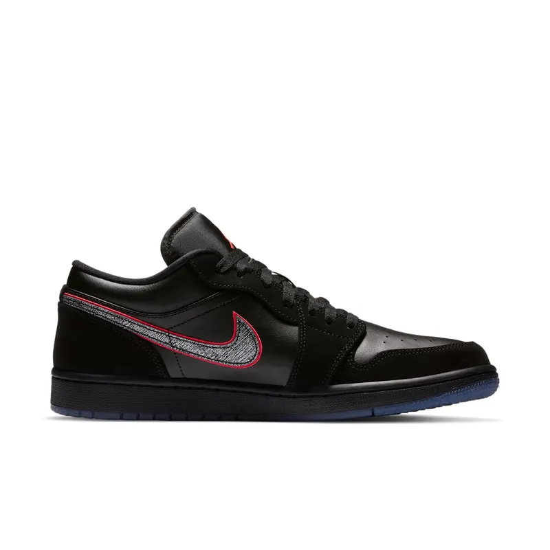 Jordan 1 Low Black Red Orbit Black/Black-Red Orbit (CK3022-006)