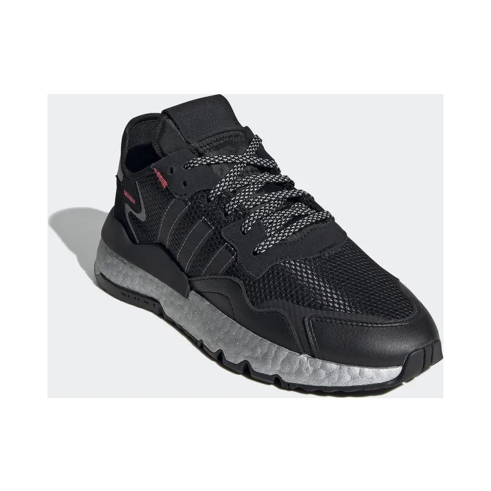 adidas Nite Jogger Core Black (W) Core Black/Shock Red/Silver Metallic (FV4137)