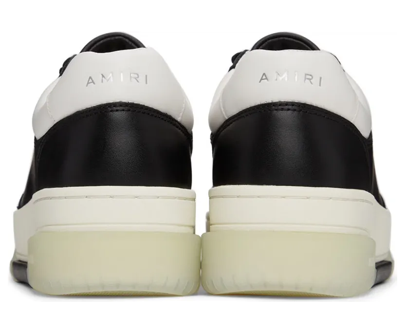 AMIRI Black & White Stadium Low Sneakers (PS22MFS007-004) (4)