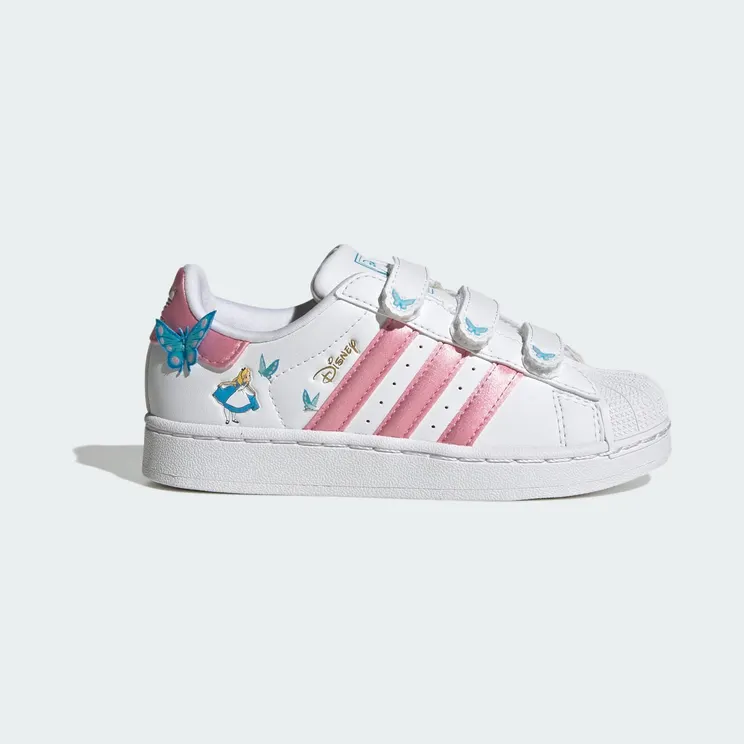 adidas Disney Superstar II Comfort Closure Cloud White / Light Pink / Lucid Aquamarine (IH1735)