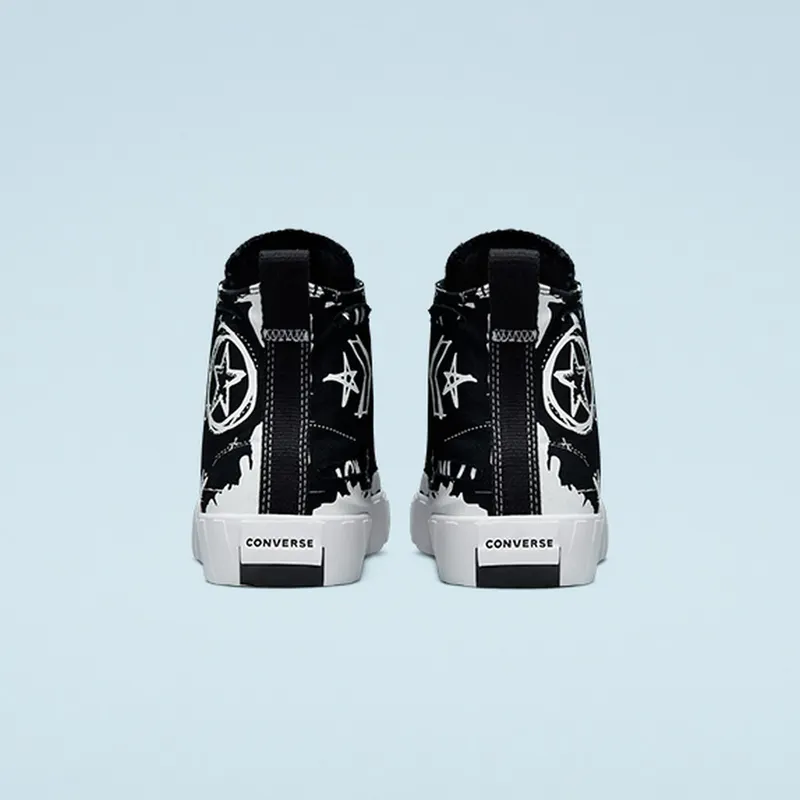 Converse Script Print UNT1TL3D High Top Black/black/white (171230C)