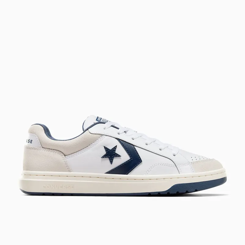Converse Pro Blaze Classic Leather & Suede White/Navy/Vaporous Grey (A10124C)