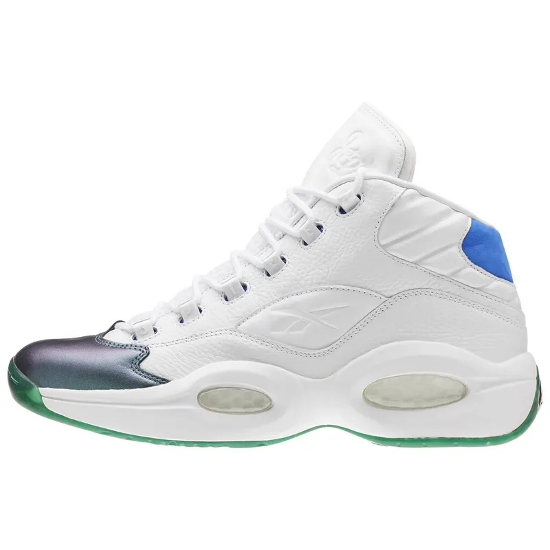 Reebok Question Mid Curren$y Jet Life Stem Green/Vital Blue-White-Purple Emperor (Other Brands Reebok)