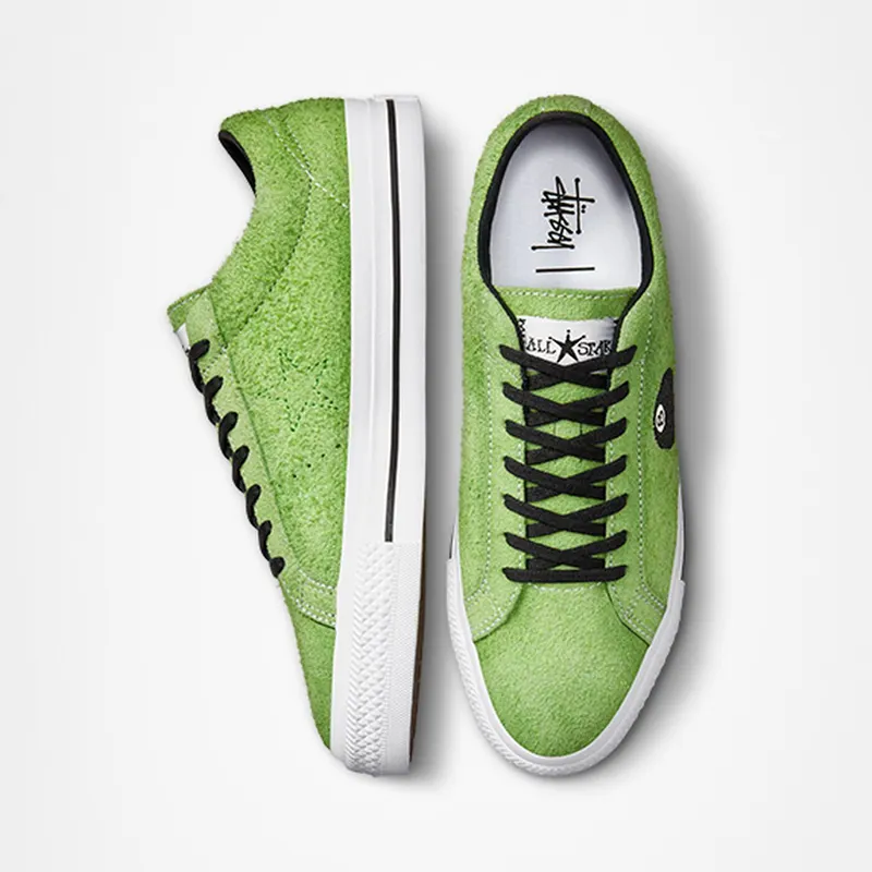 Converse Converse x Stüssy One Star Pro 8-Ball Green Flash/White/Black (A03712C)