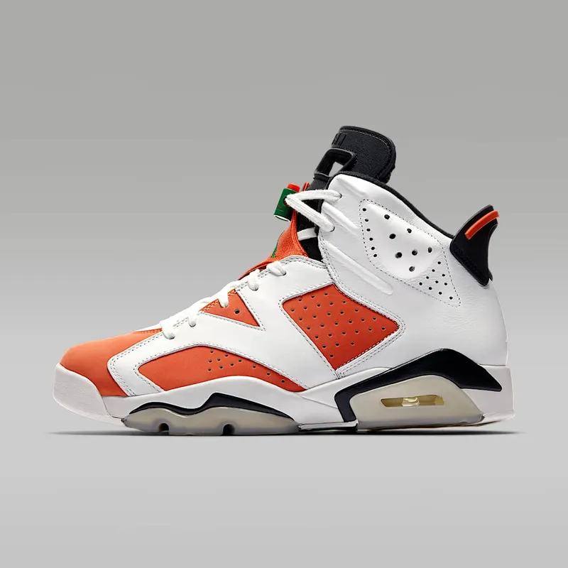 Jordan 6 Retro Gatorade Like Mike White Summit White/Team Orange-Black (384664-145)