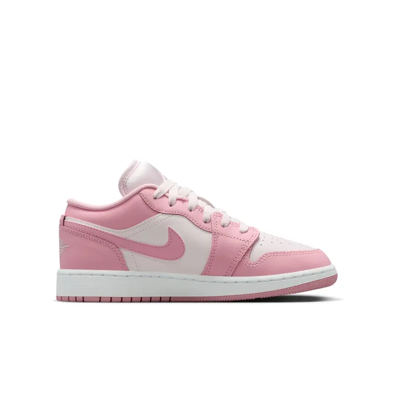 Air Jordan 1 Low GS “Medium Soft Pink White'” (553560-614)