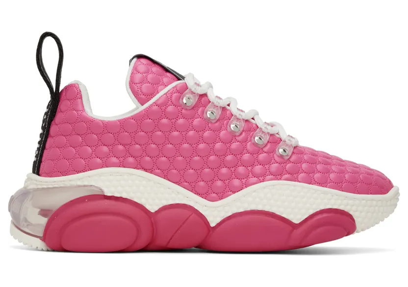 Moschino Pink Teddy Bubble Sneakers (MA15553G0F MAG)