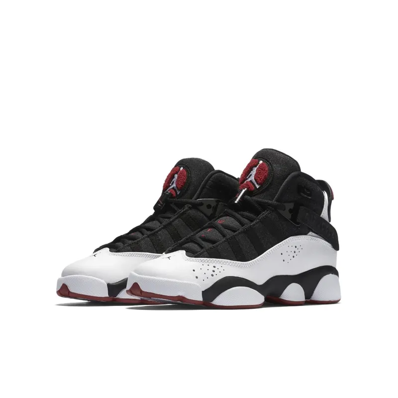Nike Jordan 6 Rings Black Gym Red (GS) Black/Gym Red/Black (323419-012)