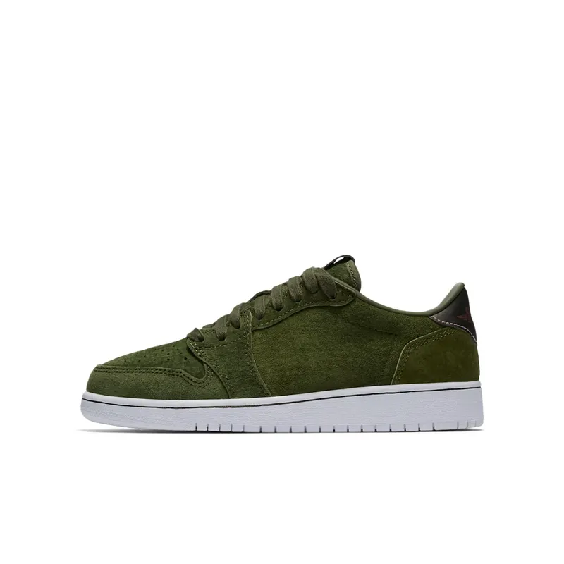 Jordan 1 Retro Low NS Legion Green (GS) Legion Green/Metallic Red Bronze-White (919705-330)