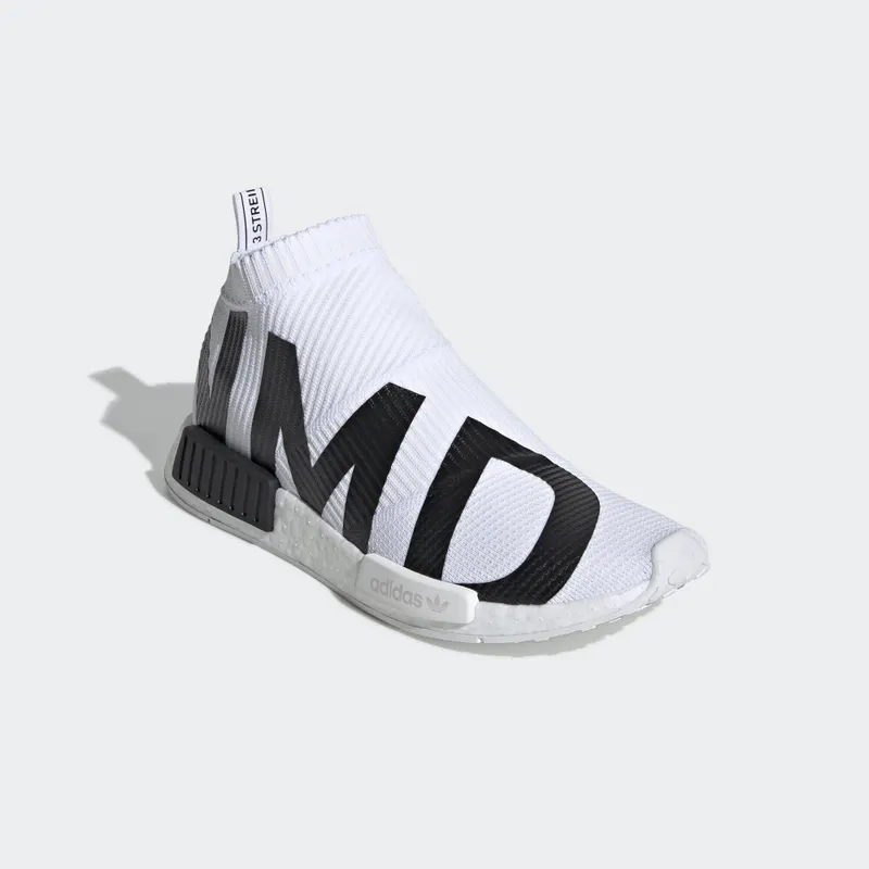 adidas NMD CS1 Bold Branding White Black Cloud White/Cloud White/Core Black (EG7538)