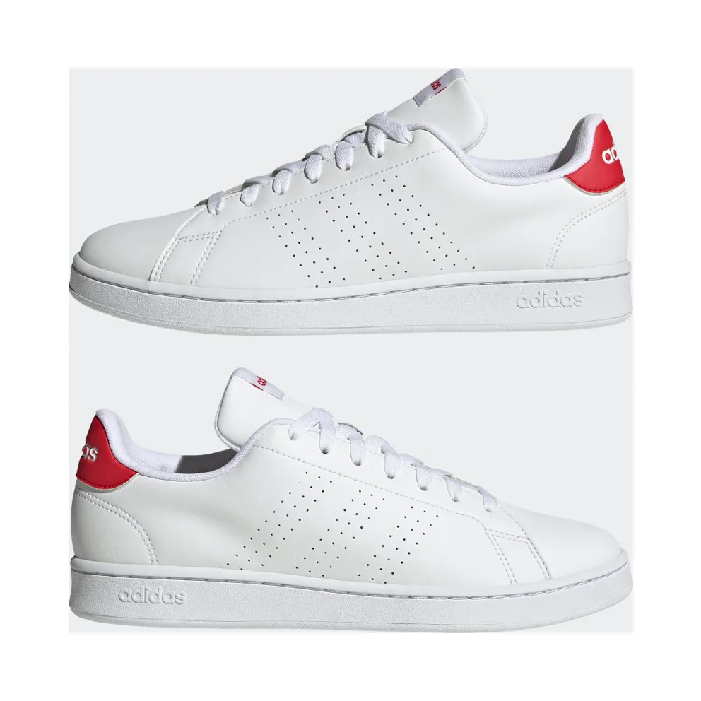 Adidas Advantage Cloud White / Cloud White / Better Scarlet (HR0235)