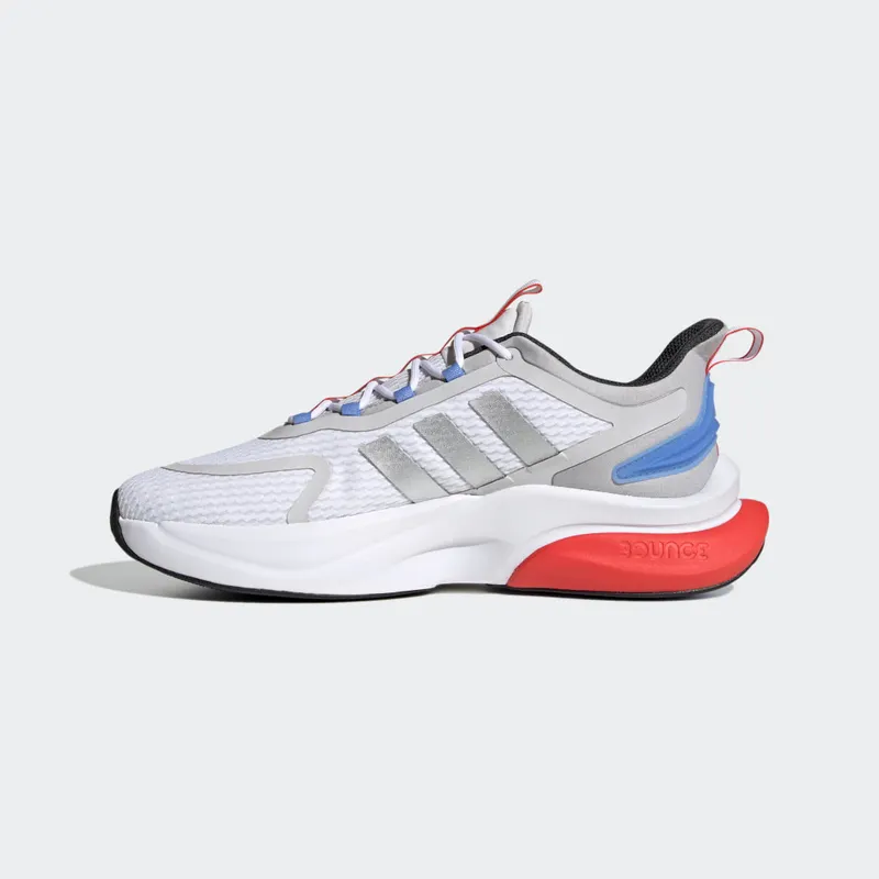 Adidas Alphabounce+ Sustainable Bounce Lifestyle Running Cloud White / Silver Metallic / Blue Fusion (HP6139)