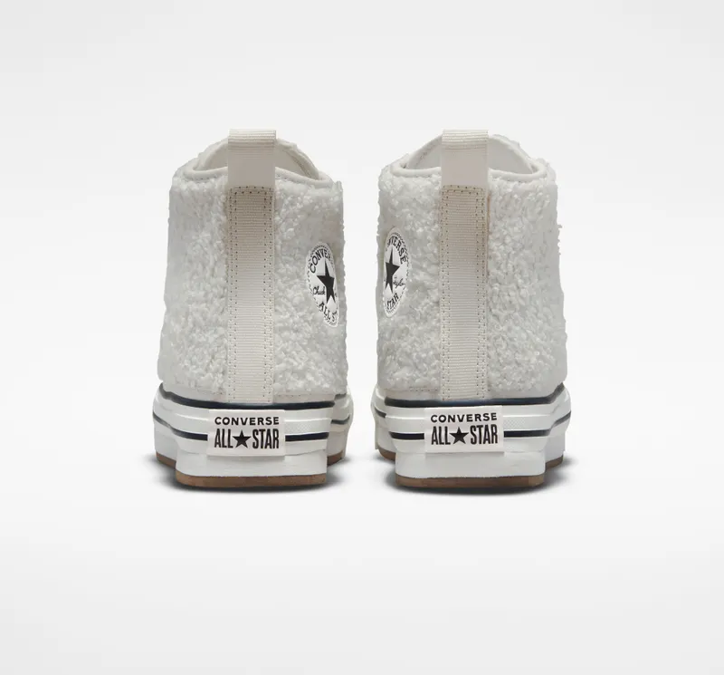 Converse Chuck Taylor All Star EVA Lift Platform Sherpa Light Bone/vintage White/Black