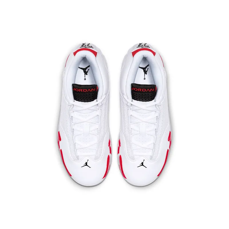 Jordan 14 Retro Rip Hamilton (PS) White/Black-Varsity Red-Metallic Silver (312092-100)