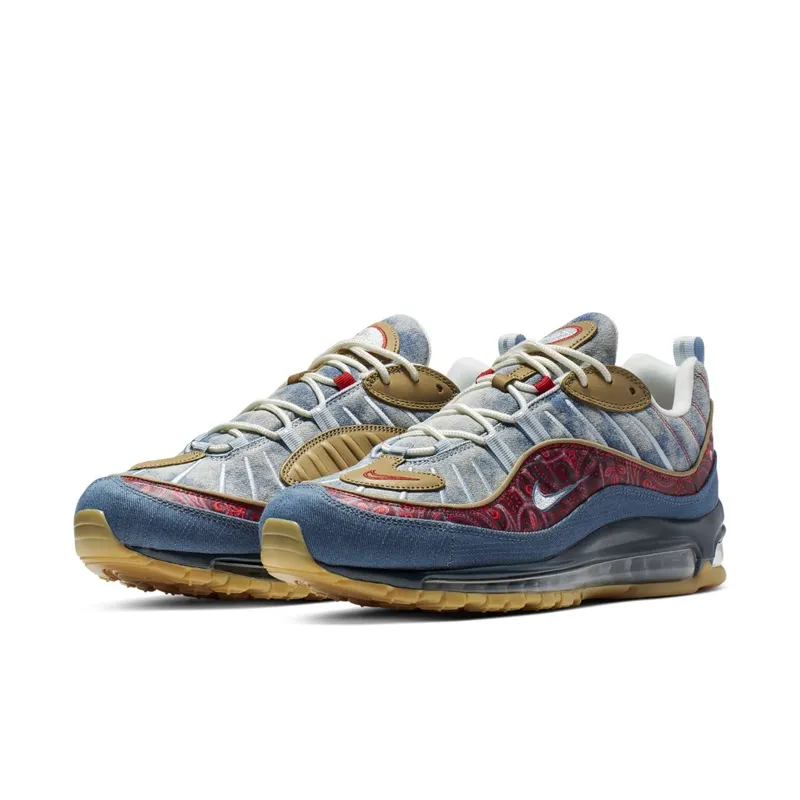 Nike Air Max 98 Wild West Light Armory Blue/University Red-Sail-Thunderstorm-Parachute Beige (BV6045-400)
