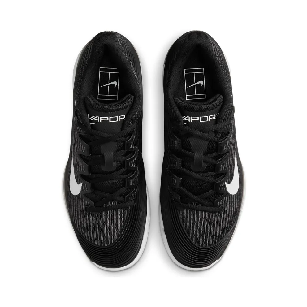 Nike Court Air Zoom Vapor 12 HC Black Dark Smoke Grey White (FV5554-001)