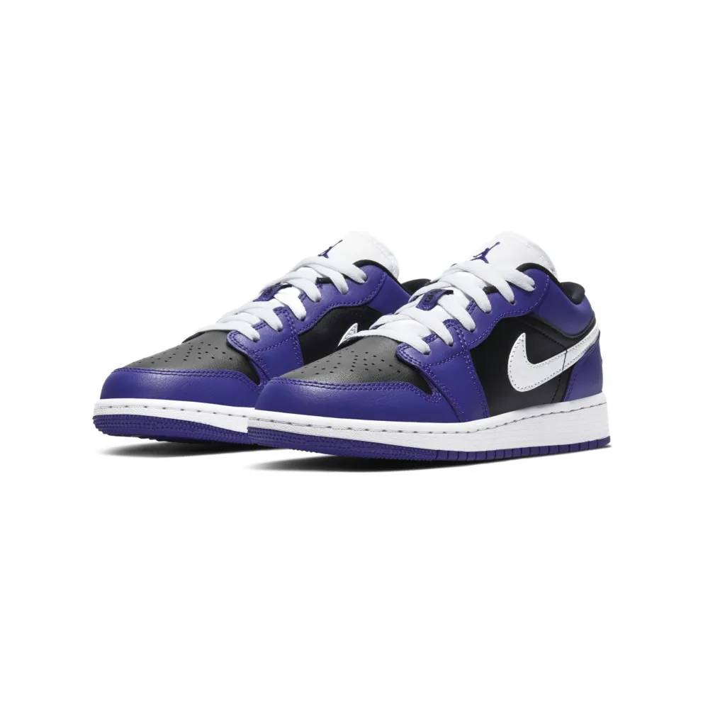 Jordan 1 Low Court Purple Black (GS) Court Purple/Black-White (553560-501)