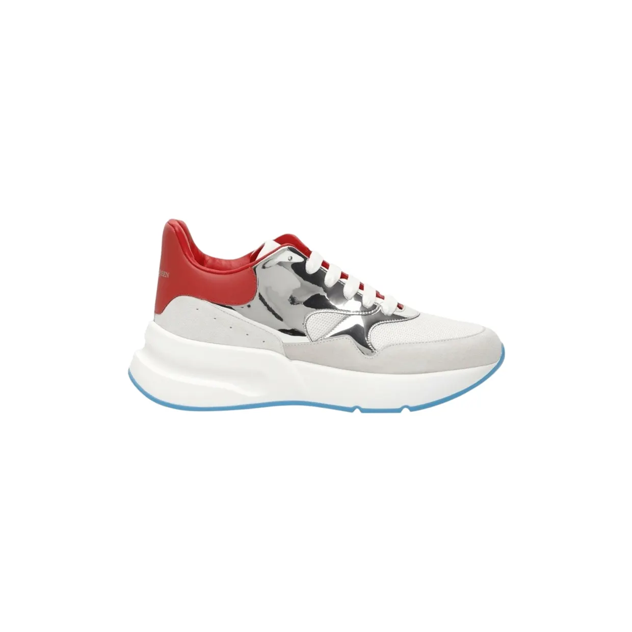 Alexander McQueen Runner White Red SIlver (575424 WHBDY 1257)