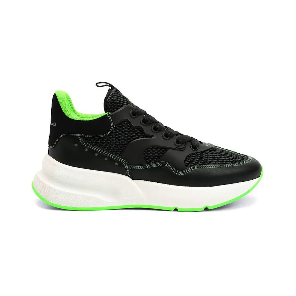 Alexander McQueen Oversized Runner Black Green (662689WIAB31323)