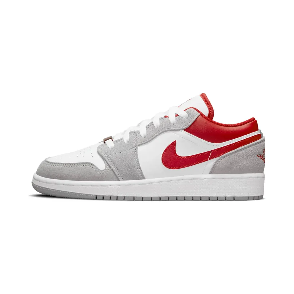 Air Jordan 1 Low SE Light Smoke Grey Gym Red (GS) (DM0589-016)