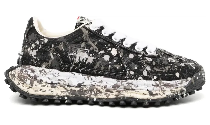 Maison MIHARA YASUHIRO Sneakers mit Farbklecks-Print – Schwarz (A17FW718)