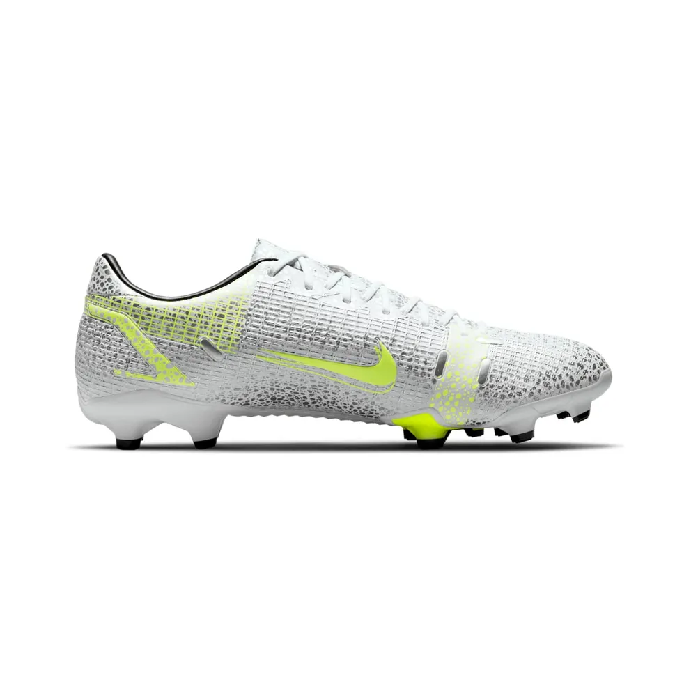Nike Mercurial Vapor 14 Academy FG MG “White / Metallic Silver / Volt / Black” (CU5691-107)