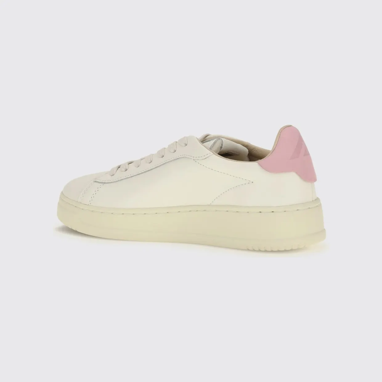 Autry Dallas Low Bicolour Calfskin Leather Trainers with Padded Low-Top Ankle Pink (ADLWMR24)