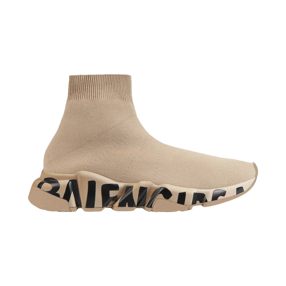 Balenciaga Speed Graffiti Beige Black (W)