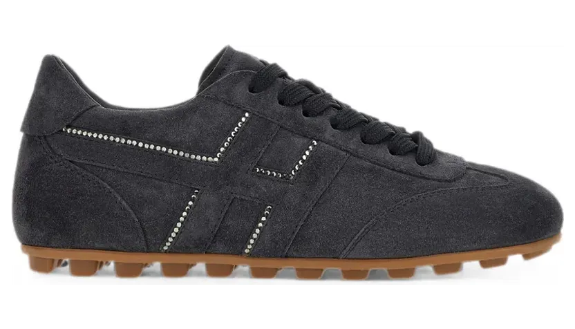 Hogan Olympia suède sneakers verfraaid met kristallen – Grijs (HXW6930GJ0PUH6)