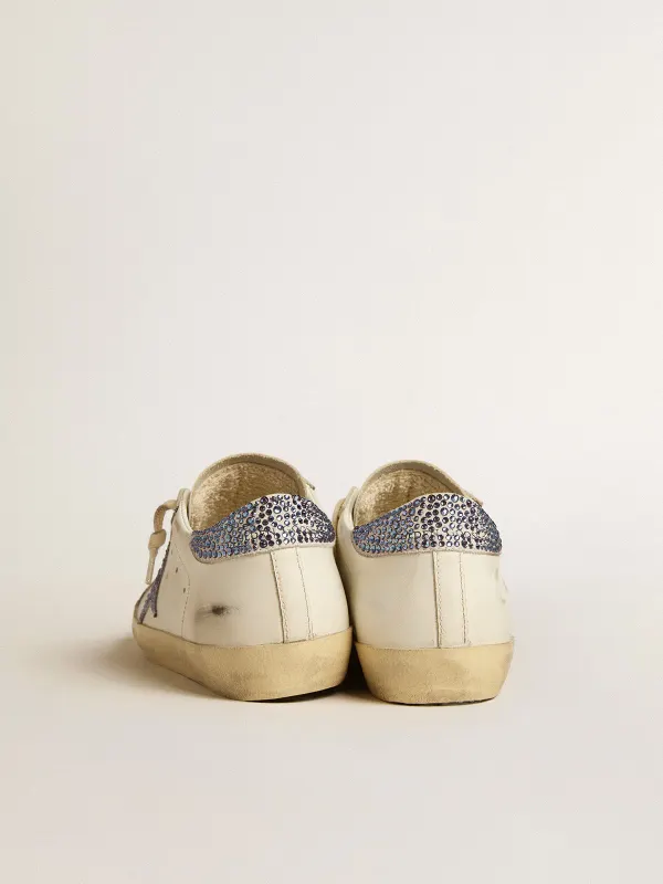 Golden Goose Women’S Super-Star Ltd With Suede Star And Heel Tab With Swarovski Crystals (GWF00101.F005144.11653) (4)