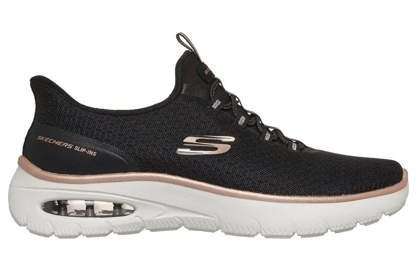 Skechers Slip-ins: Skech-Air Summits “Soft Radiance Sneaker Black / Roos Gold” (150774BKRG)