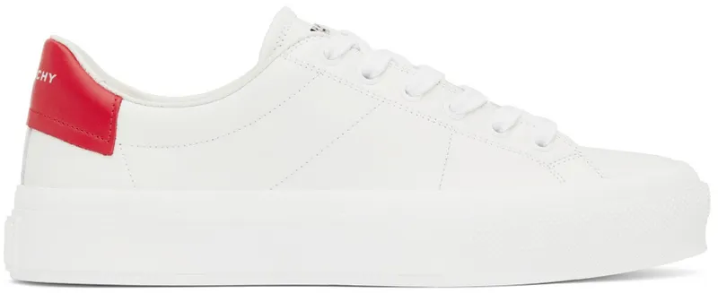 Givenchy White & Red Leather City Sport (BH005VH118112)