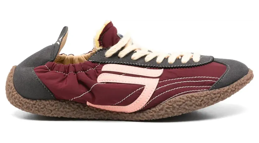 Puraai logo-patch panelled sneakers – Rosa (PU901C)