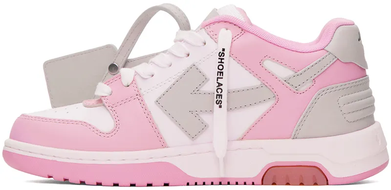 Off-White White & Pink Out Of Office (OWIA259F22LEA0013009)