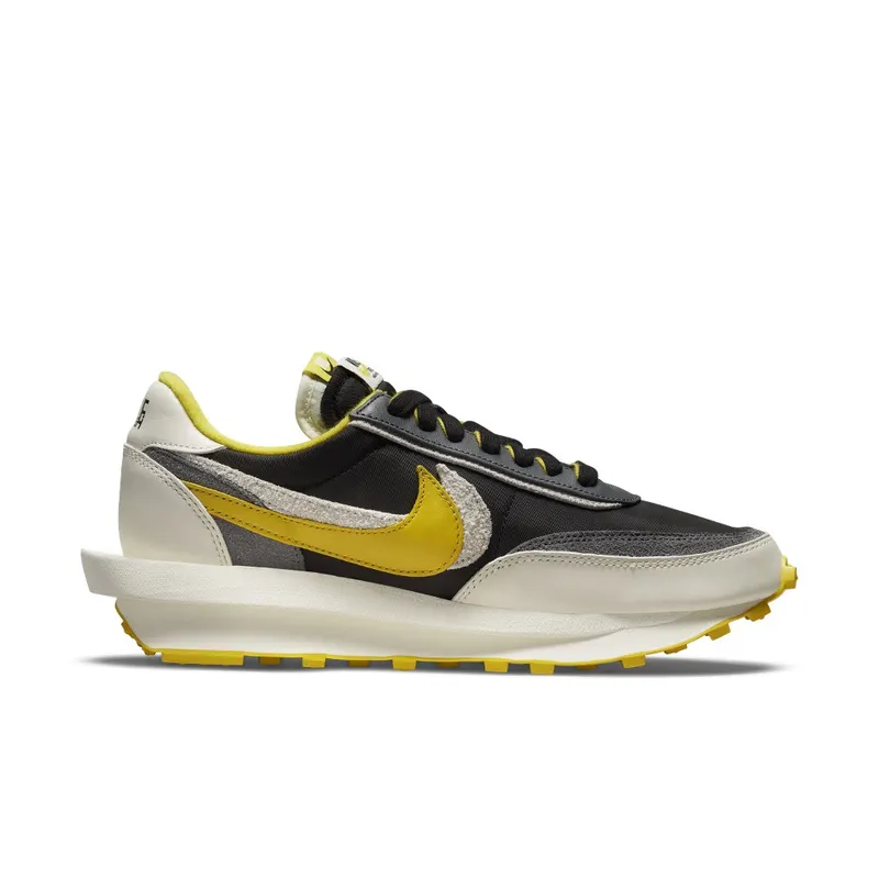 Nike x sacai UNDERCOVER LDWaffle Black Bright Citron (DJ4877-001)