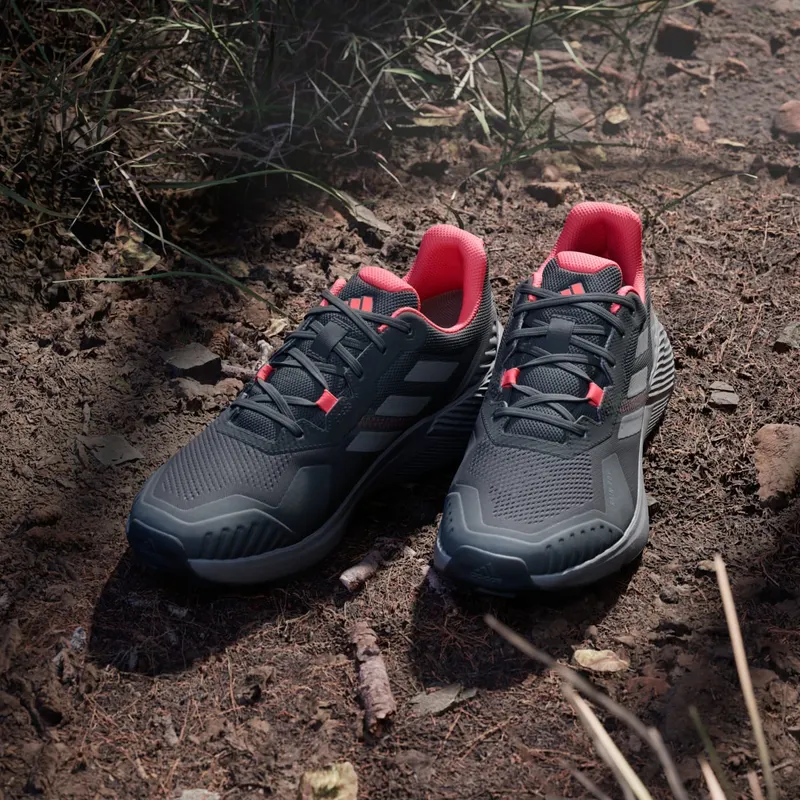 Adidas Terrex Soulstride RAIN.RDY Trail Running Core Black / Grey Four / Solar Red (IF5016)