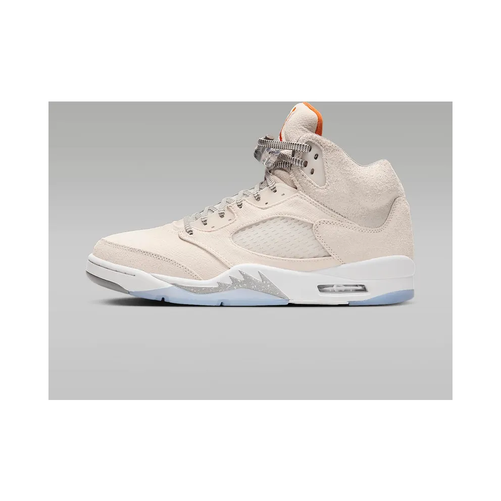 Air Jordan 5 Retro SE Craft Light Orewood Brown/Flat Pewter/Sail/Safety Orange (FD9222-180)