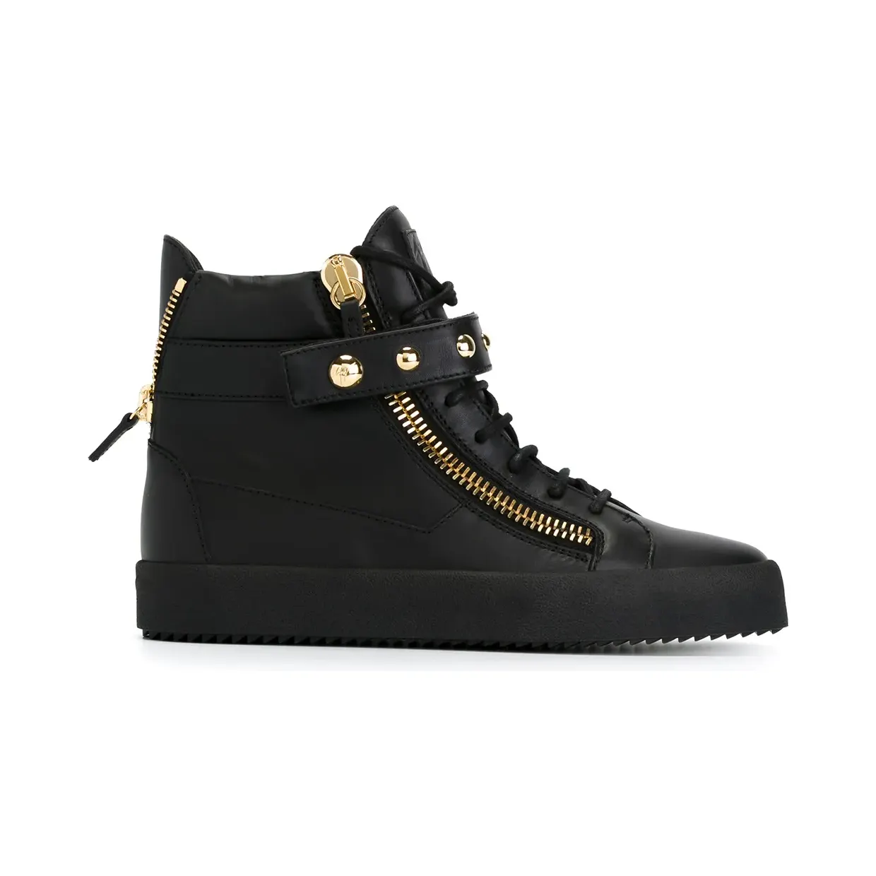 Giuseppe Zanotti High-Top-Sneakers mit Reißverschlüssen “Black” (RU5045001)