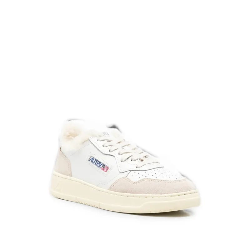 Autry Medalist “Shearling / White Neutrals” (AUXW LS75)