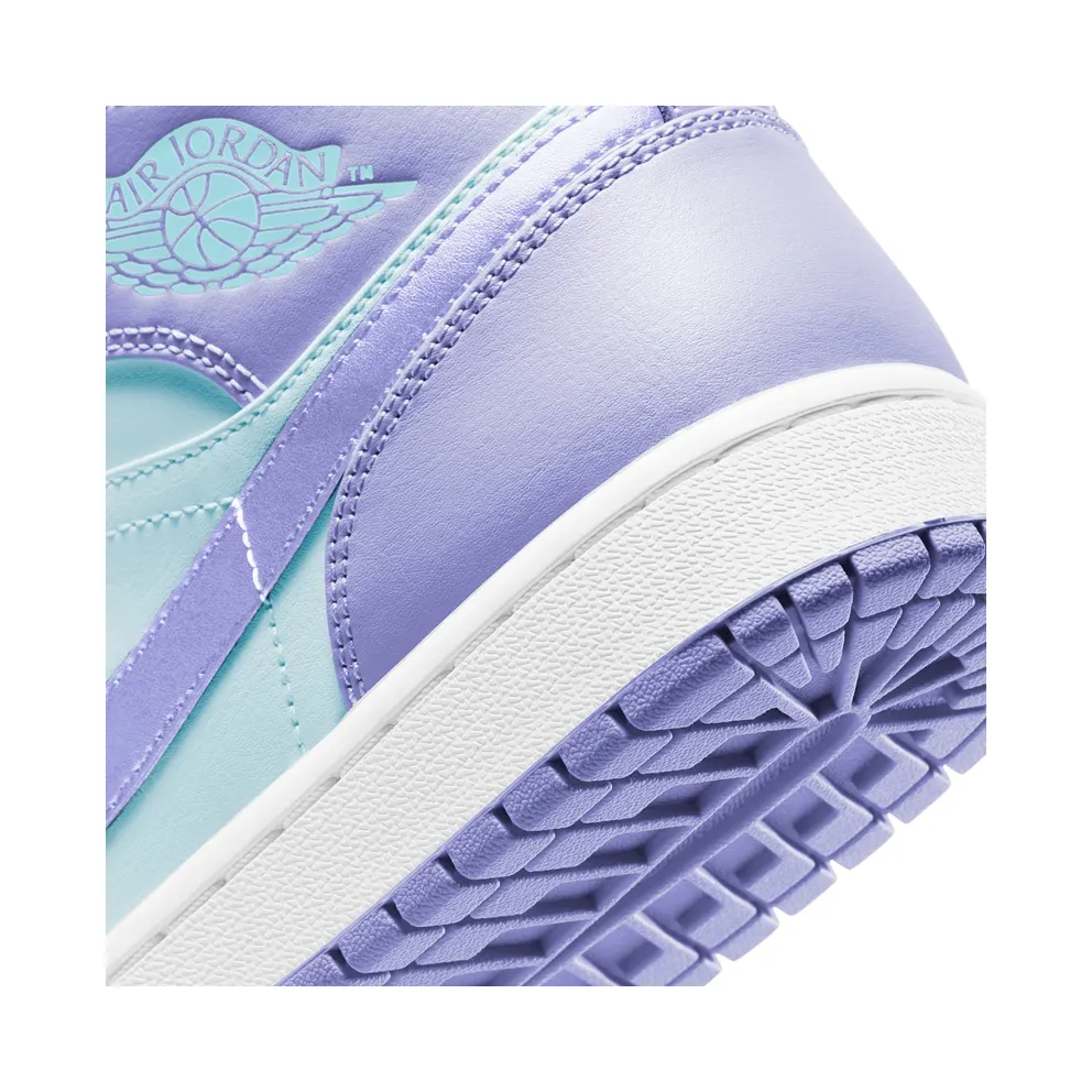 Jordan 1 Mid Purple Aqua (GS) (554724-500)