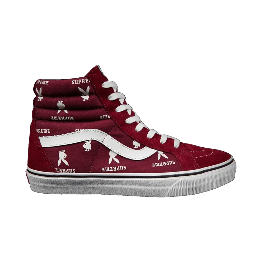 Vans Sk8-Hi Supreme x Playboy Burgundy (VN-0TVMD7P)