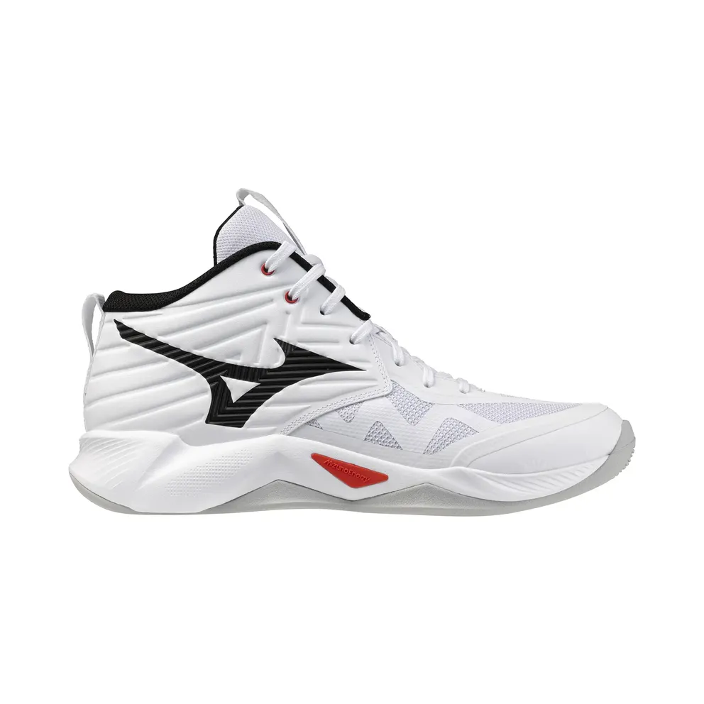 Mizuno Wave Momentum Pro Mid White Black Fiery Red (V1GA254559)