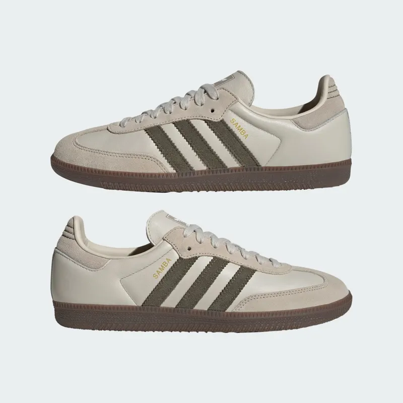 Adidas Samba OG “Aluminum Dark Khaki” (JR0893)