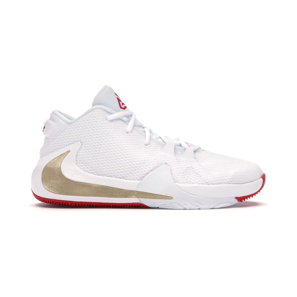 Nike Zoom Freak 1 Roses (GS) White/Metallic Gold-University Red (BQ5633-100)