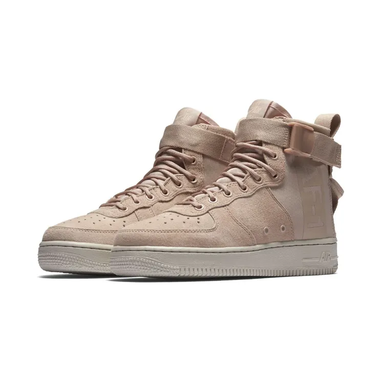 Nike SF Air Force 1 Mid Particle Beige (W) “Particle Beige / Desert Sand / Crimson Tint” (AA3966-201)