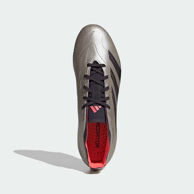 adidas Predator League FG Platinum Metallic Aurora Black Turbo (IF6349)