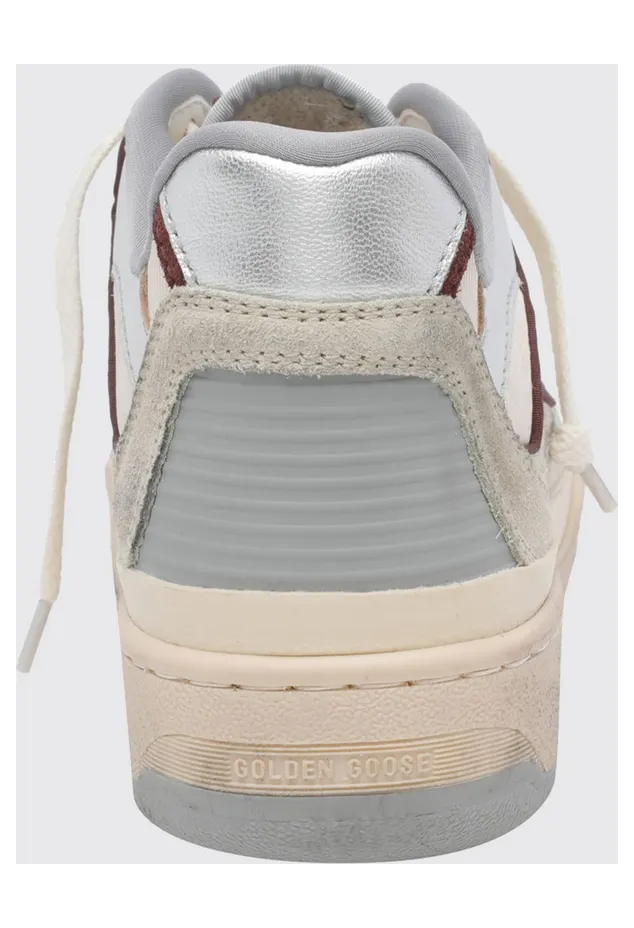 Golden goose Forty2 Suede and Leather Sneakers with Distressed Finish Beige (GMF00630F00795815848) (3)