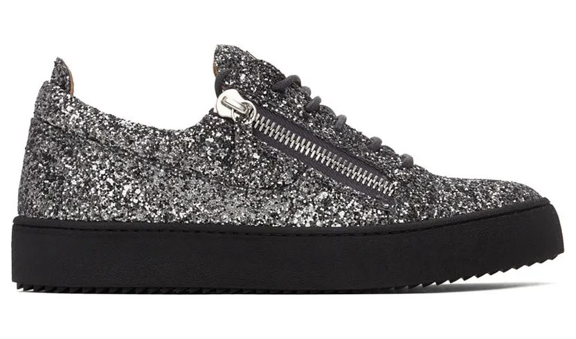 Giuseppe Zanotti Silver Glitter May London Sneaker (RU00007-85956)