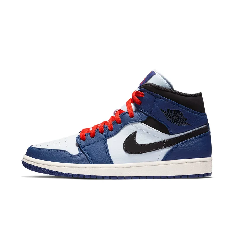 Air Jordan Nike AJ I 1 Mid Deep Royal Blue Black (852542-400)
